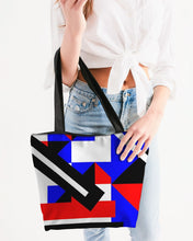 Load image into Gallery viewer, 80s Diamond half Canvas Zip Tote
