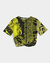 Load image into Gallery viewer, NOMELLOW MANJANO Women's Twist-Front Cropped Tee