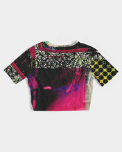 Load image into Gallery viewer, Static Electricity Women's Twist-Front Cropped Tee