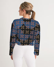 Load image into Gallery viewer, Continuous Peace Women's Cropped Sweatshirt