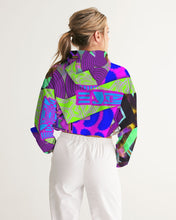 Load image into Gallery viewer, PURPLE-ATED FUNKARA Women's Cropped Windbreaker
