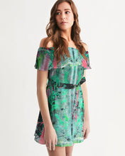 Load image into Gallery viewer, painters table 2 Women's Off-Shoulder Dress