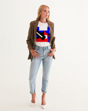 Load image into Gallery viewer, 80s Diamond half Women's Graphic Tee