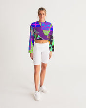 Load image into Gallery viewer, PURPLE-ATED FUNKARA Women's Cropped Sweatshirt
