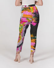 Load image into Gallery viewer, POUR PARTY Women's Belted Tapered Pants