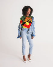 Load image into Gallery viewer, continuospeace1 heritage print Women's Lounge Cropped Tee