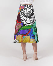 Load image into Gallery viewer, whole LOTTA flowers DOUBLE TAKE Women's A-Line Midi Skirt