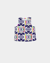 Load image into Gallery viewer, 3D Jeweled Flag Women's Cropped Tank