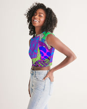 Load image into Gallery viewer, PURPLE-ATED FUNKARA Women's Twist-Front Tank