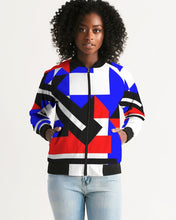 Load image into Gallery viewer, 80s Diamond half Women's Bomber Jacket