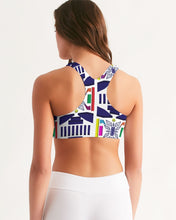 Load image into Gallery viewer, 3D Jeweled Flag Women's Seamless Sports Bra
