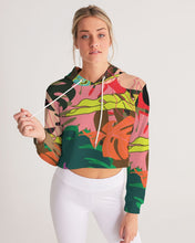 Load image into Gallery viewer, MONSTERA Women's Cropped Hoodie