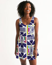 Load image into Gallery viewer, 3D Jeweled Flag Women's Scoop Neck Skater Dress