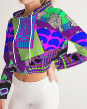 Load image into Gallery viewer, PURPLE-ATED FUNKARA Women's Cropped Hoodie