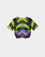 Load image into Gallery viewer, GALAXY GEO URBAN Women's Twist-Front Cropped Tee