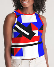 Load image into Gallery viewer, 80s Diamond half Women's Cropped Tank