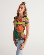 Load image into Gallery viewer, MONSTERA Women's V-Neck Tee