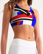 Load image into Gallery viewer, 80s Diamond half Women's Seamless Sports Bra