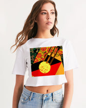 Load image into Gallery viewer, continuospeace1 heritage print Women's Cropped Tee