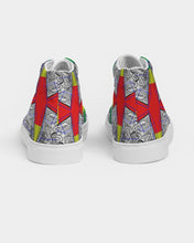 Load image into Gallery viewer, FUNKARA POLYGON CLOTH 1 Women's Hightop Canvas Shoe