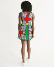 Load image into Gallery viewer, FUNKARA POLYGON CLOTH 1 Women's Scoop Neck Skater Dress