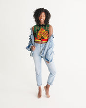 Load image into Gallery viewer, continuospeace1 heritage print Women's Twist-Front Tank