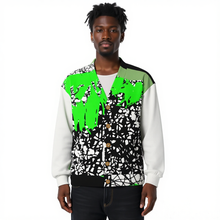 Load image into Gallery viewer, All-Over Print Unisex V-neck Knitted Fleece Cardigan With Button Closure
