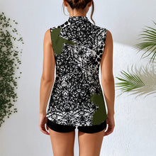 Load image into Gallery viewer, All-Over Print Women's Sleeveless Blazer-Style Vest
