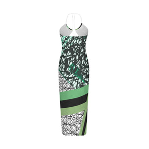 All-Over Print Women's Sexy Hollow Cami Dress