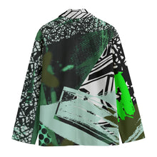 Load image into Gallery viewer, All-Over Print Men&#39;s Casual Flat Lapel Collar Blazer | 245GSM Cotton
