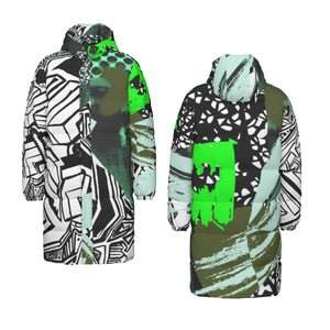 All-Over Print Unisex Long Down Jacket