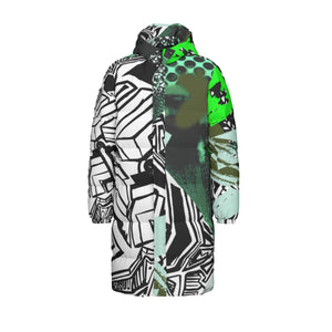 All-Over Print Unisex Long Down Jacket