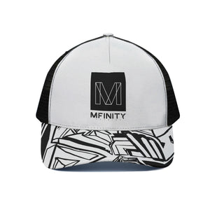 Unisex Trucker Hat With Black Half-mesh