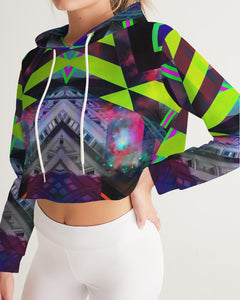 GALAXY GEO URBAN Women's Cropped Hoodie