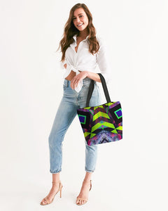 GALAXY GEO URBAN Canvas Zip Tote