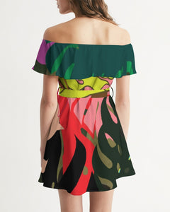 MONSTERA Women's Off-Shoulder Dress