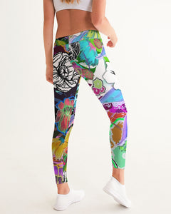 whole LOTTA flowers DOUBLE TAKE Women's Yoga Pants