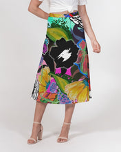 Load image into Gallery viewer, whole LOTTA flowers DOUBLE TAKE Women&#39;s A-Line Midi Skirt
