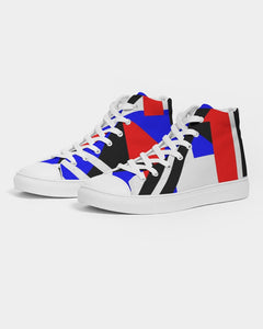 80s Diamond half Women's Hightop Canvas Shoe