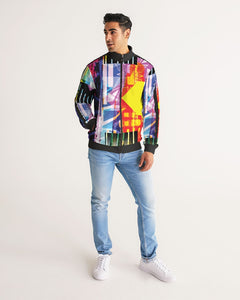 urbanAZTEC Men's Stripe-Sleeve Track Jacket