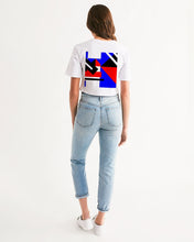 Load image into Gallery viewer, 80s Diamond half Women&#39;s Cropped Tee
