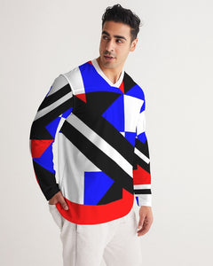 80s Diamond half Men's Long Sleeve Sports Jersey