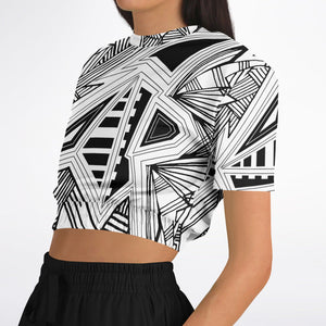 Womens CRAGLINES Athletic Short Sleeve Crop