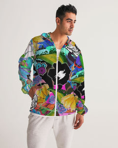 whole LOTTA flowers DOUBLE TAKE Men's Windbreaker