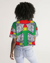 Load image into Gallery viewer, FUNKARA POLYGON CLOTH 1 Women&#39;s Lounge Cropped Tee
