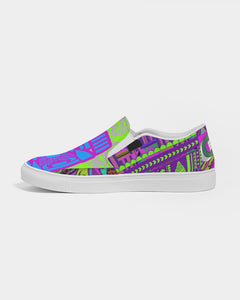 PURPLE-ATED FUNKARA Women's Slip-On Canvas Shoe