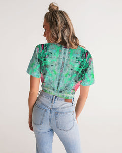 painters table 2 Women's Twist-Front Cropped Tee