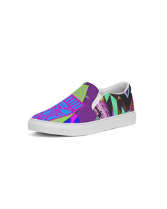 PURPLE-ATED FUNKARA Men's Slip-On Canvas Shoe