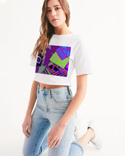 Load image into Gallery viewer, PURPLE-ATED FUNKARA Women&#39;s Cropped Tee
