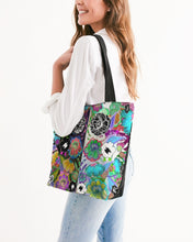 Load image into Gallery viewer, whole LOTTA flowers DOUBLE TAKE Canvas Zip Tote
